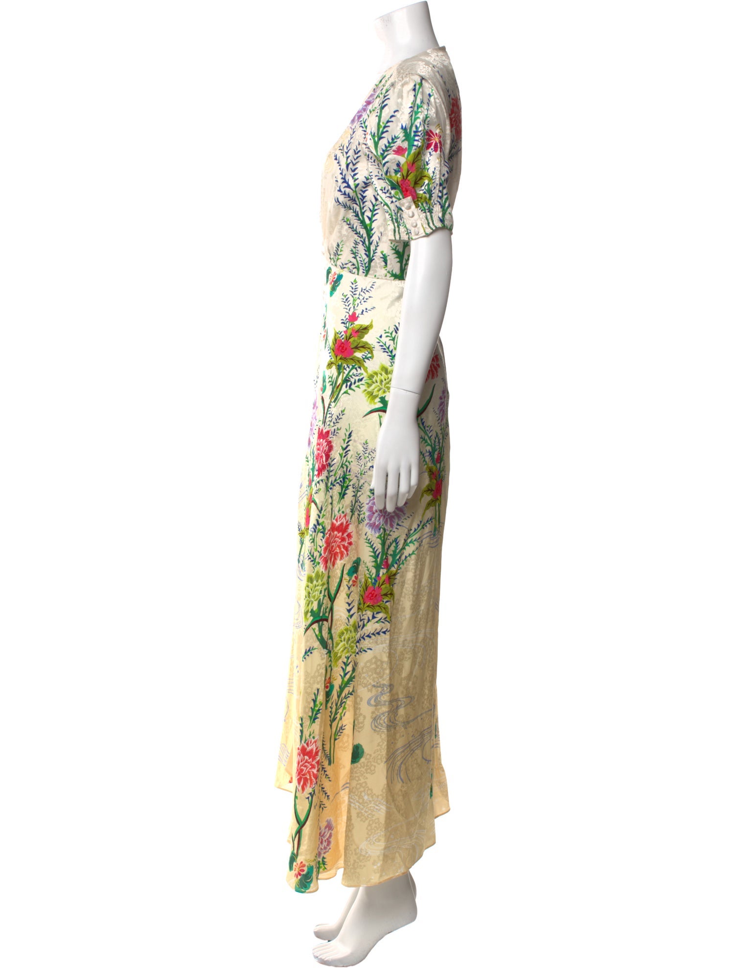 Saloni Silk Long Dress