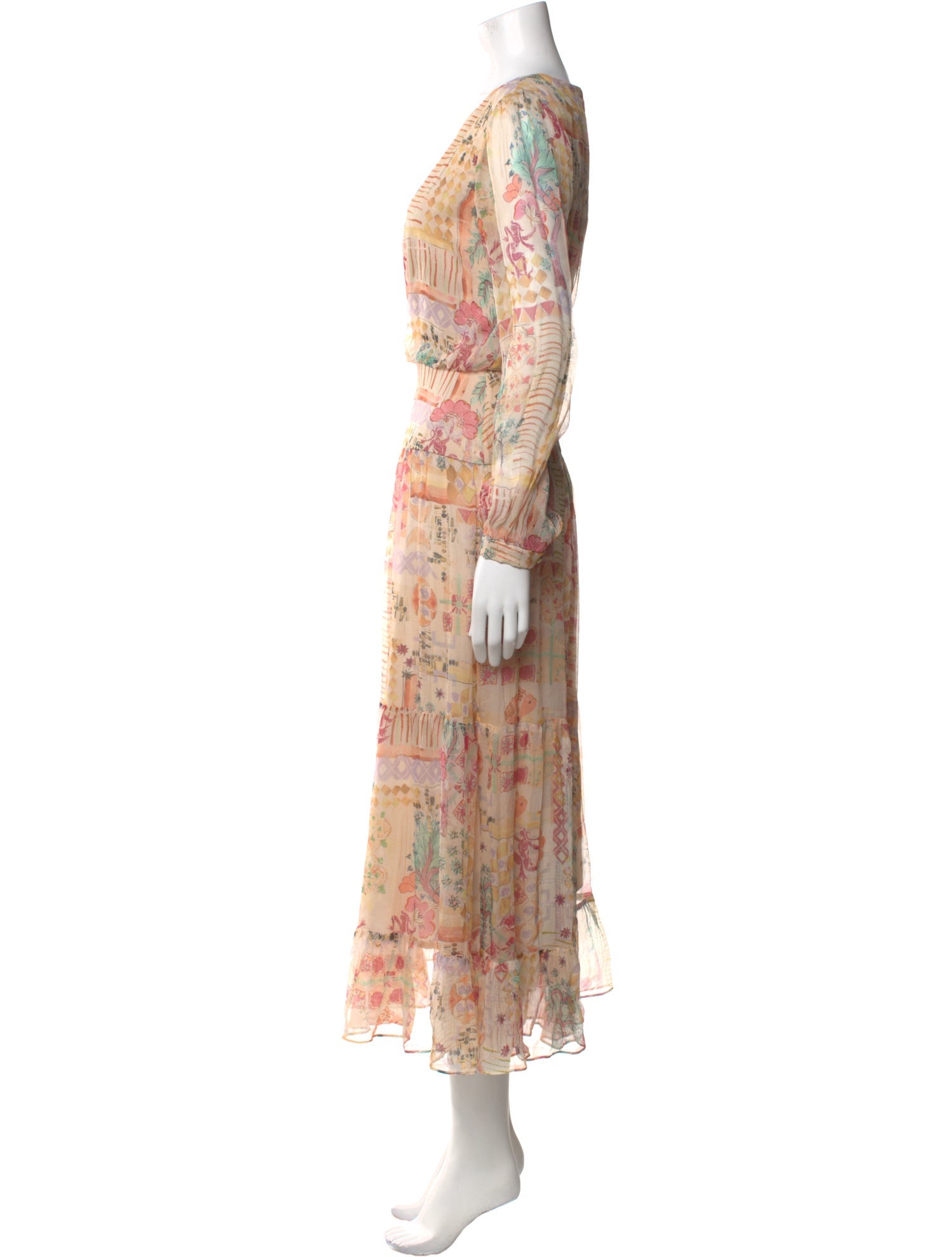 Saloni Silk Long Dress