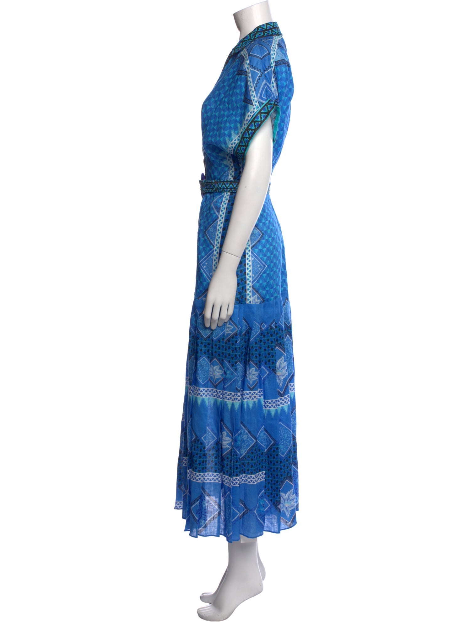 Saloni Linen Long Dress