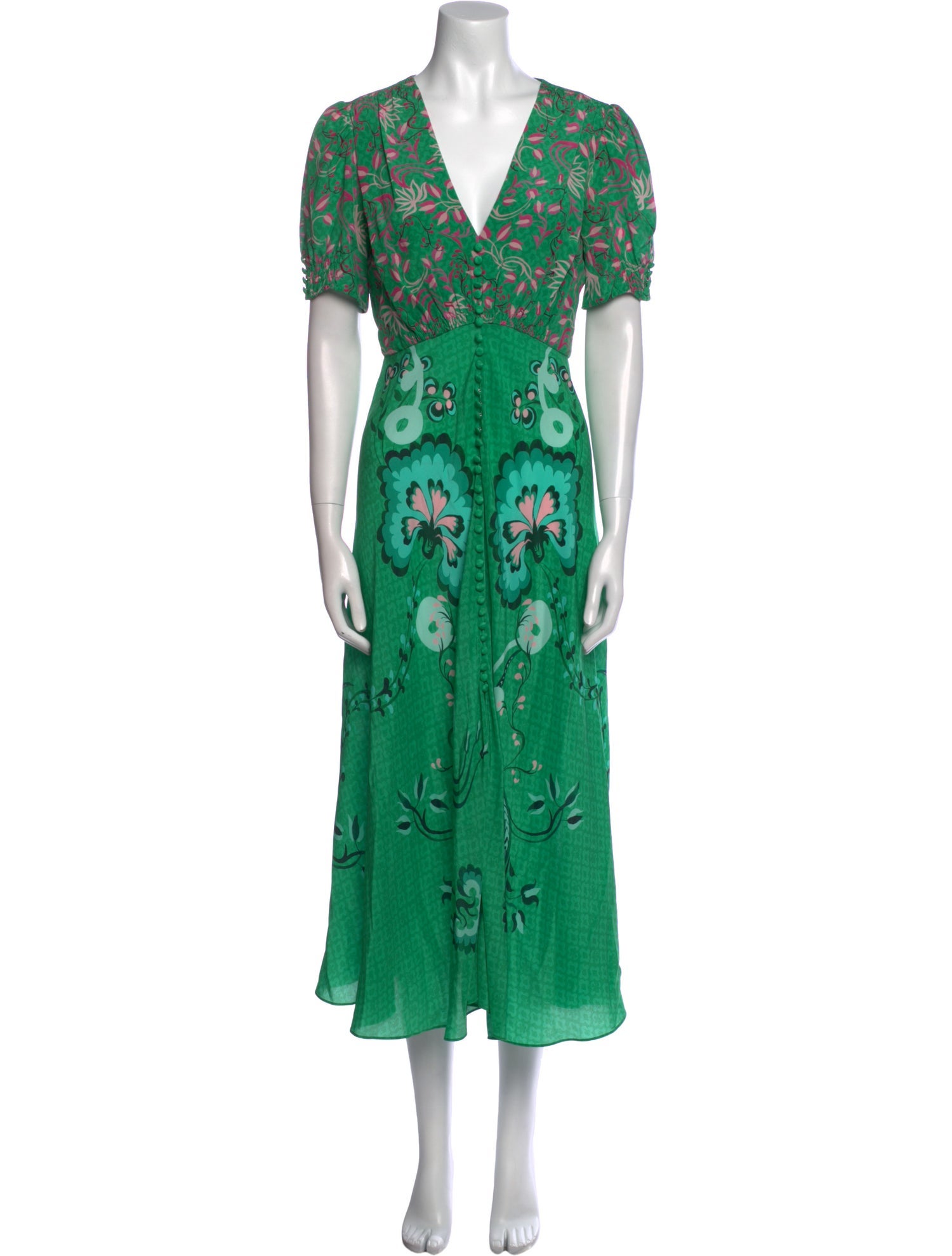 Saloni Silk Long Dress