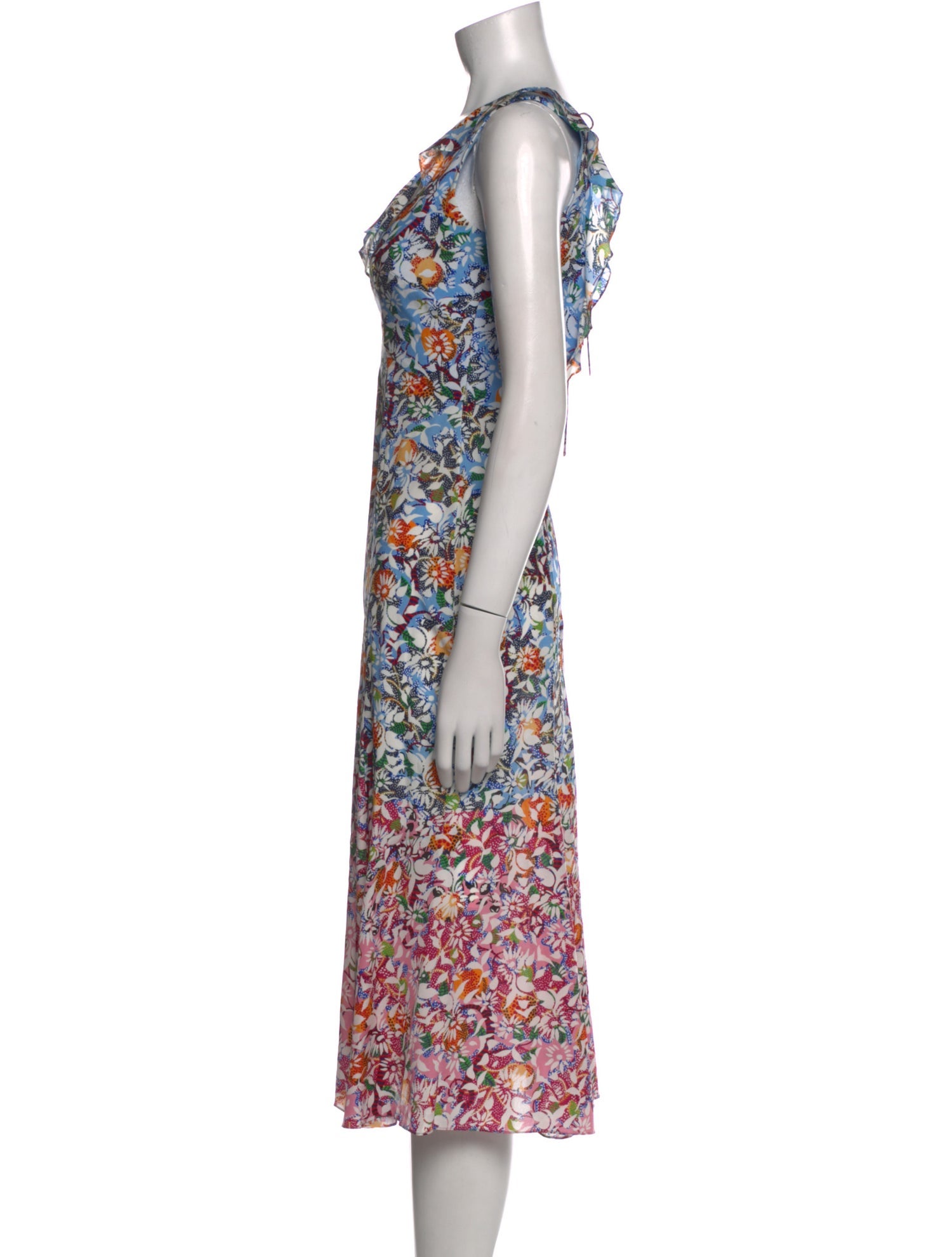 Saloni Silk Midi Length Dress