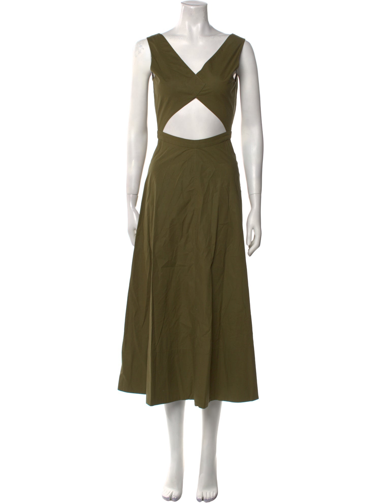 Saloni V-Neck Long Dress