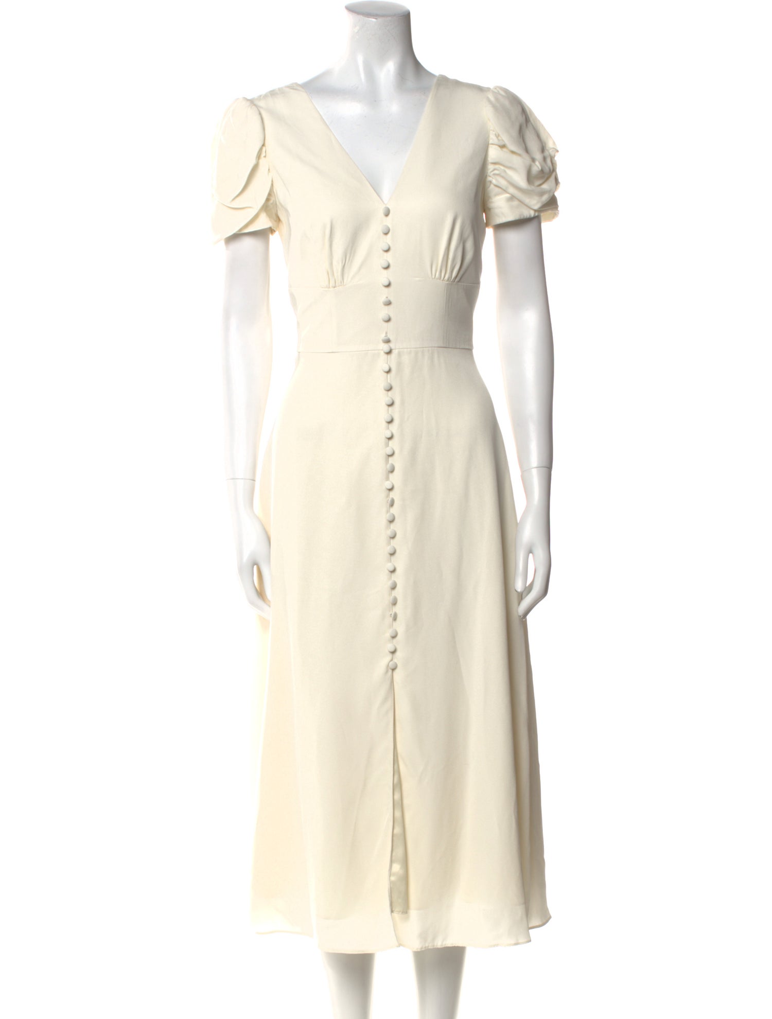 Saloni V-Neck Long Dress