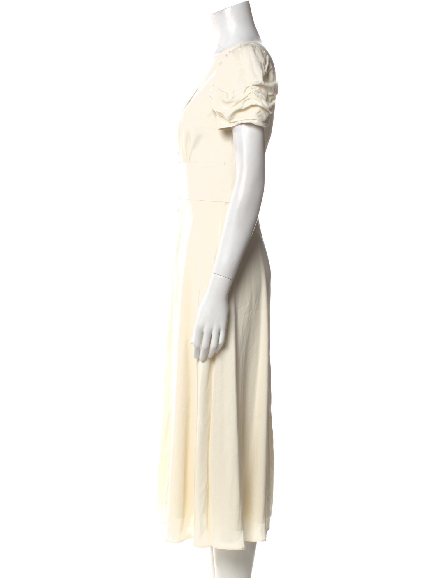 Saloni V-Neck Long Dress