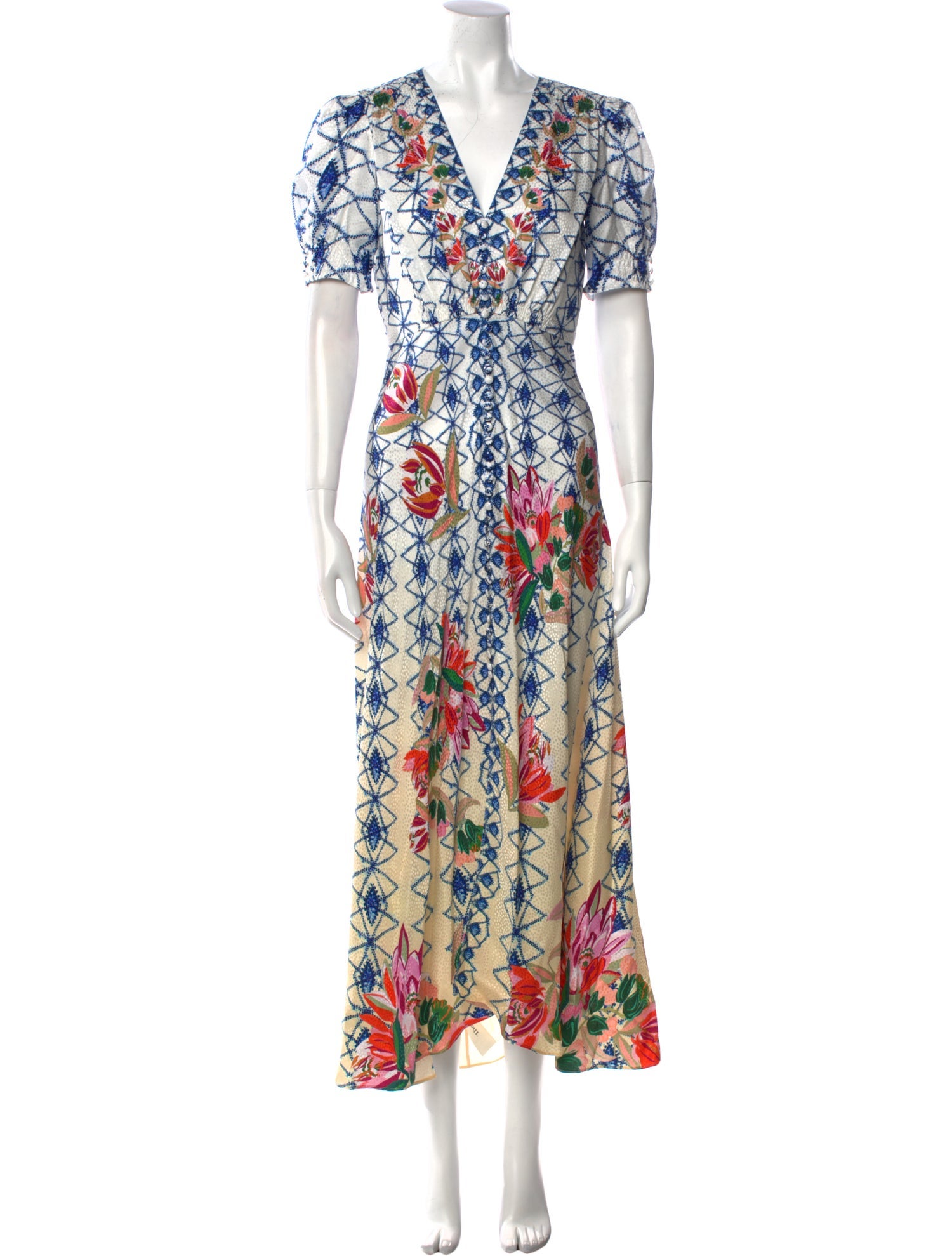 Saloni Silk Long Dress