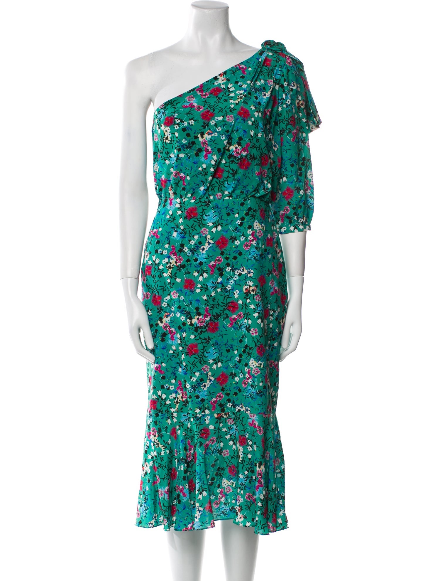 Saloni Silk Midi Length Dress