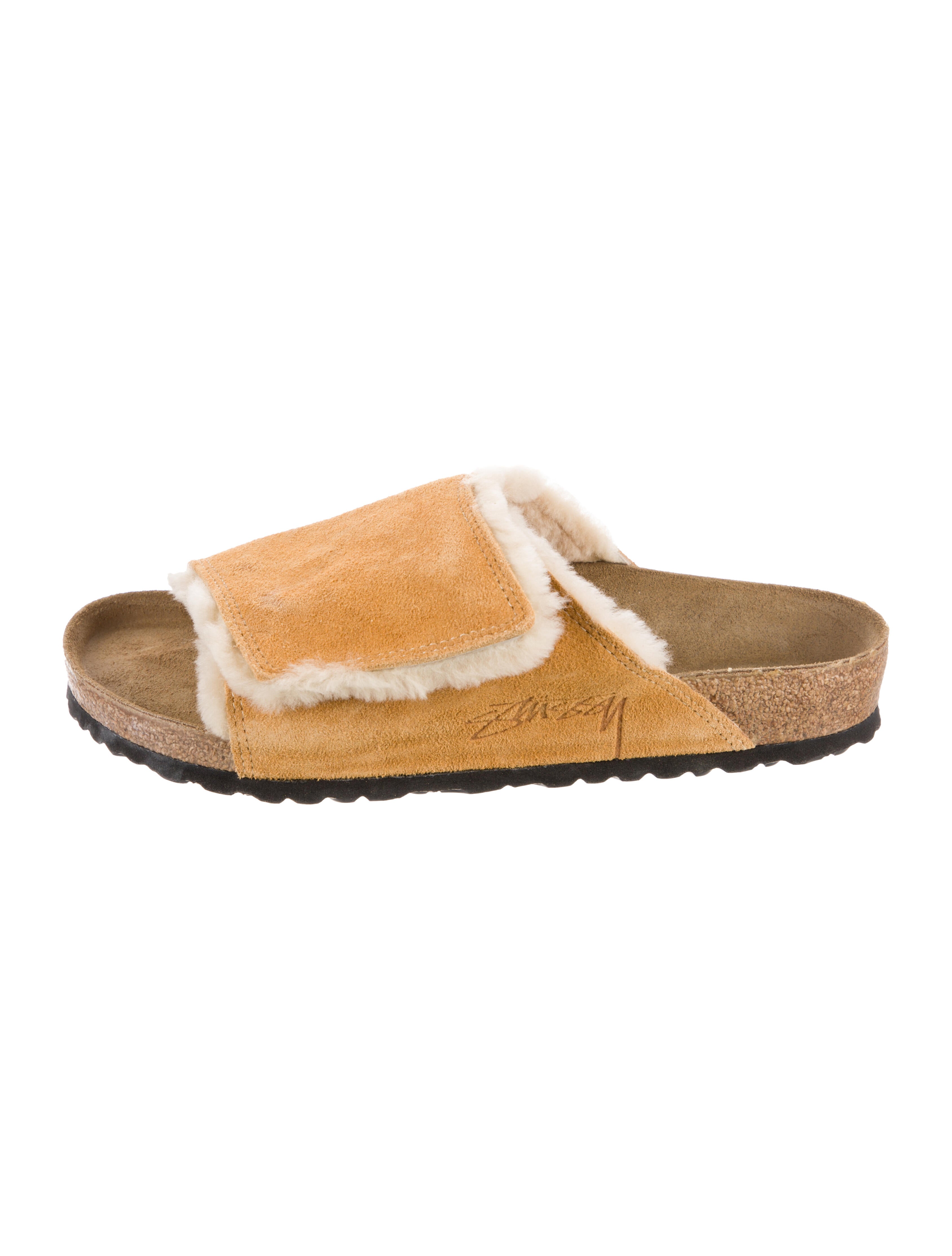 Stussy x Birkenstock Suede Slides
