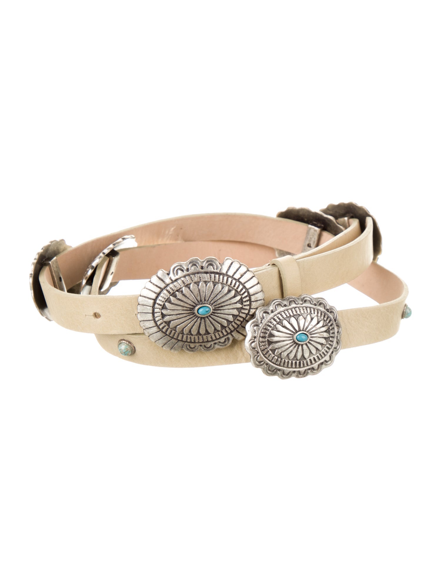 Streets Ahead Leather Studded Accents Belt w/ Tags