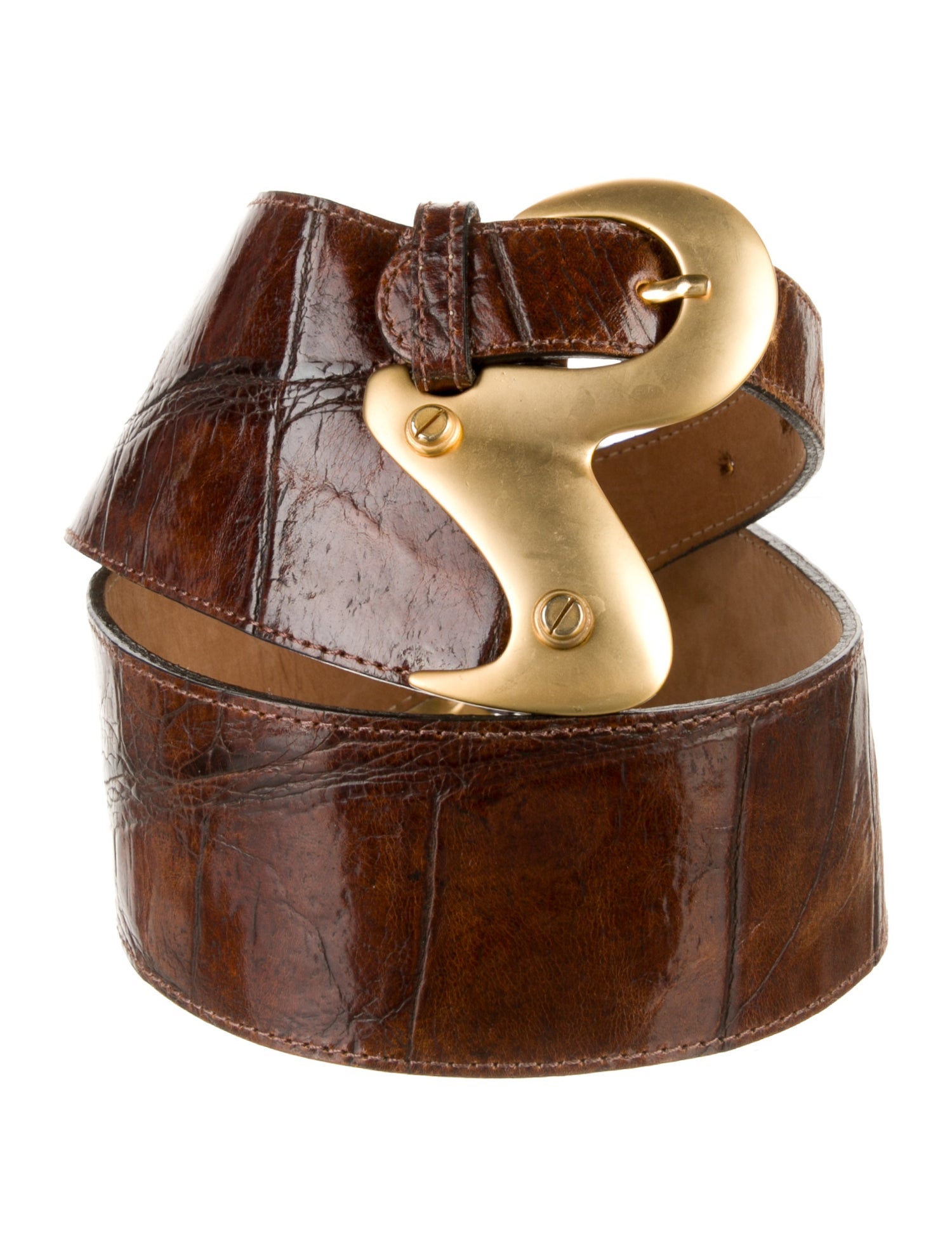 Streets Ahead Wide Embossed Leather Waist Belt