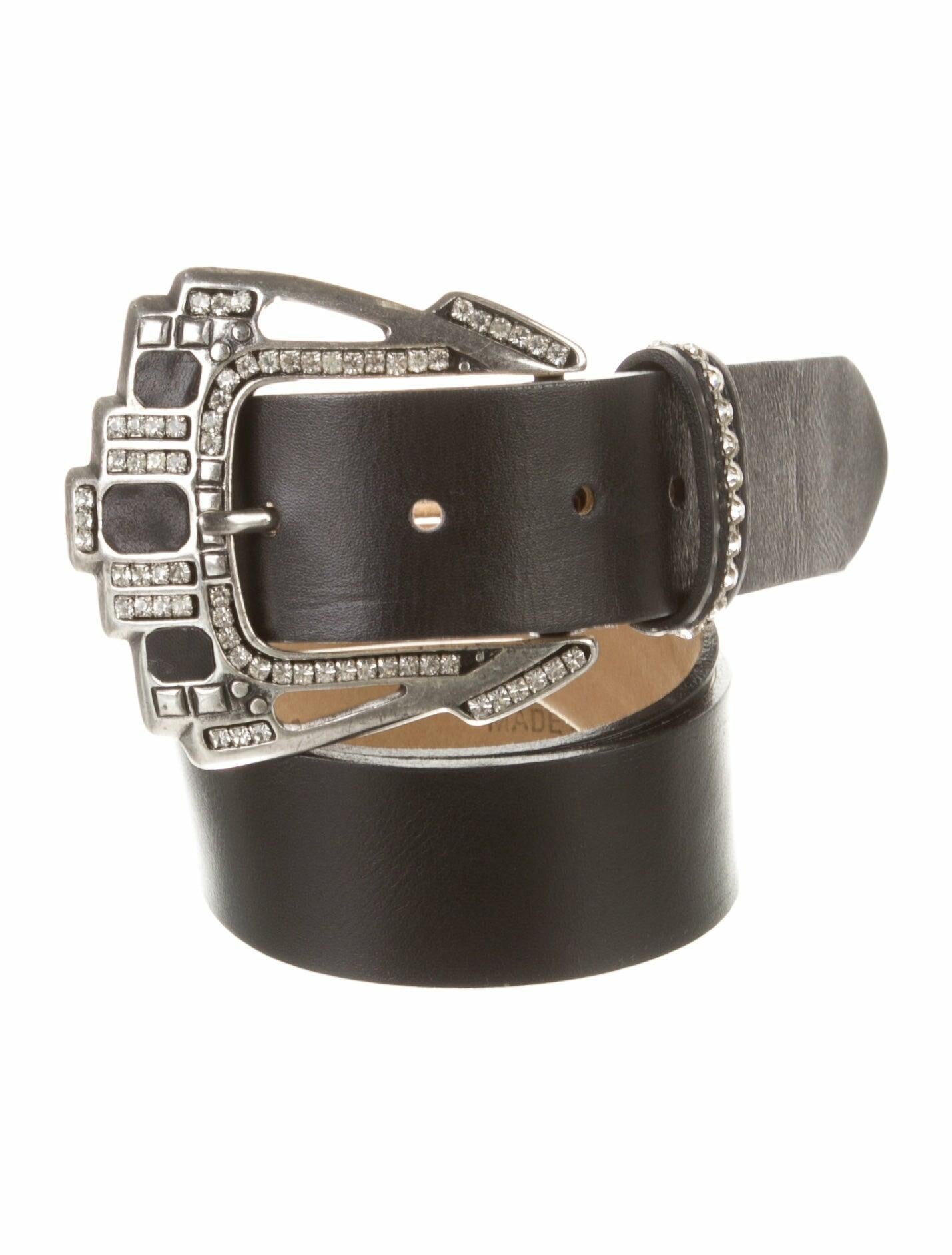 Streets Ahead Leather Crystal Embellishments Belt