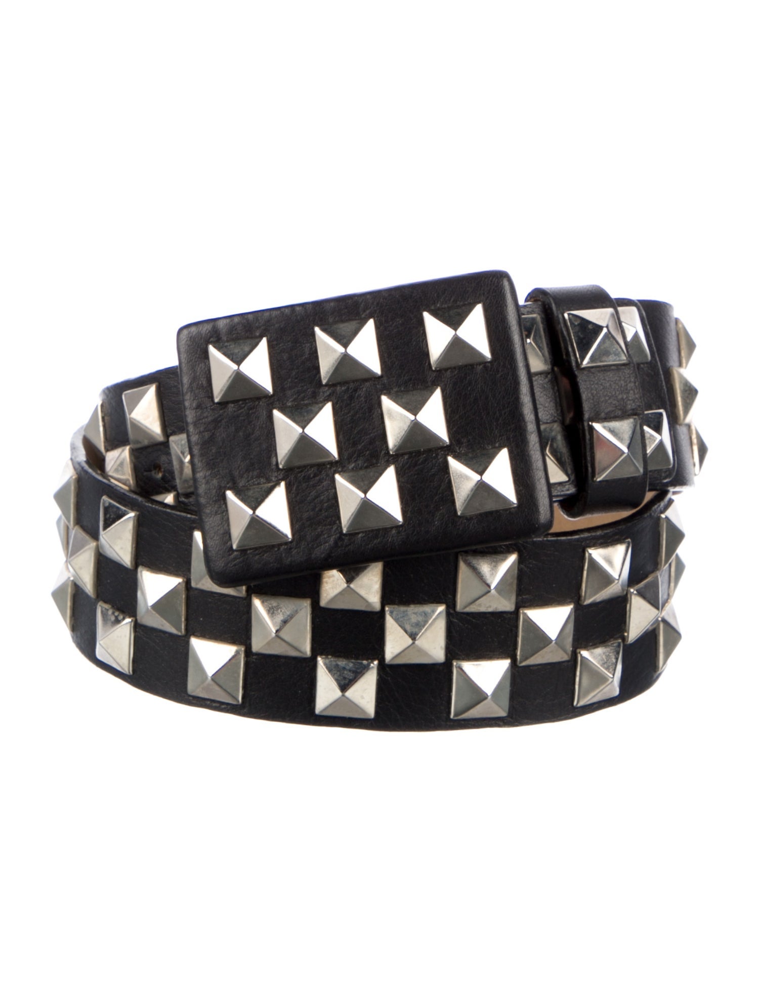 Streets Ahead Leather Studded Accents Waist Belt