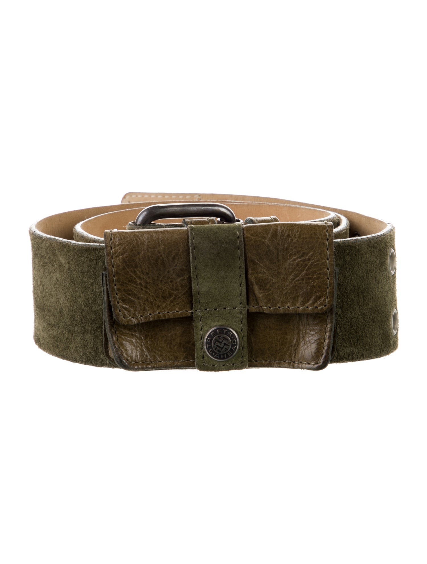 Streets Ahead Suede Leather Trim Embellishment Belt