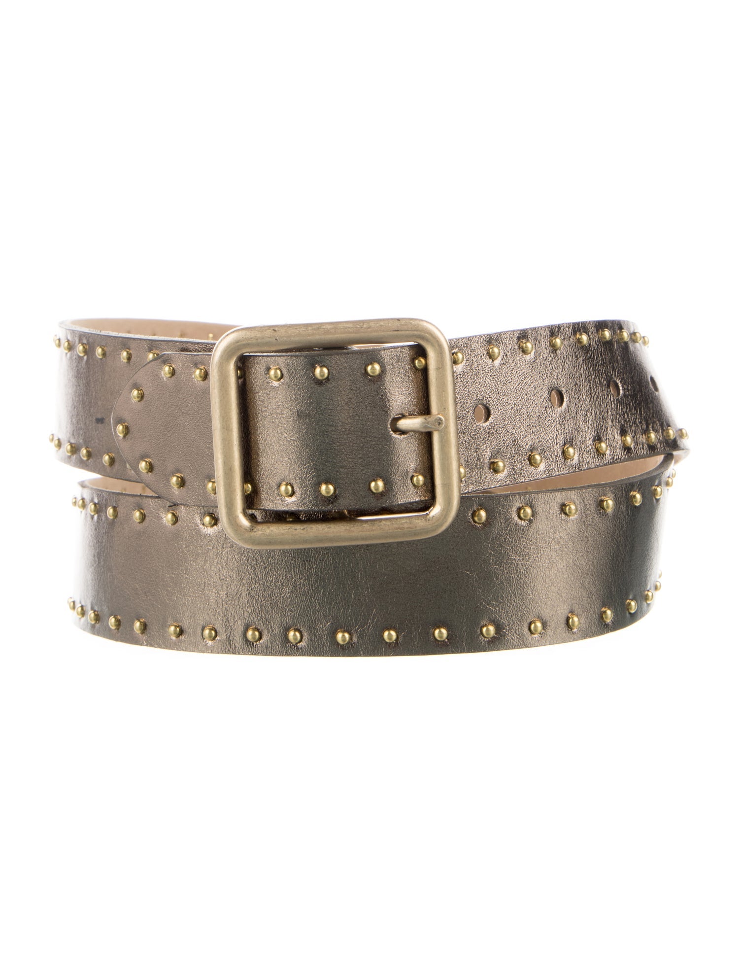 Streets Ahead Leather Studded Accents Belt