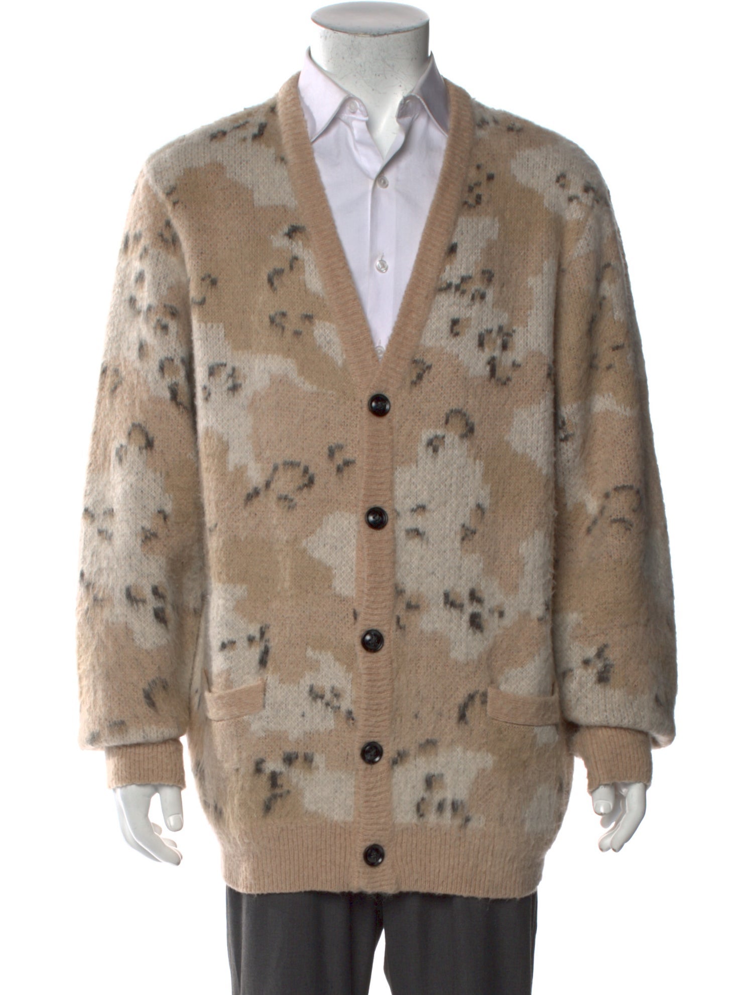 Stampd Printed V-Neck Cardigan