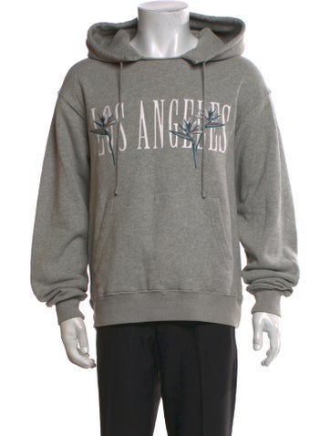 Pre-owned Stampd Graphic Print Crew Neck Hoodie In Gray