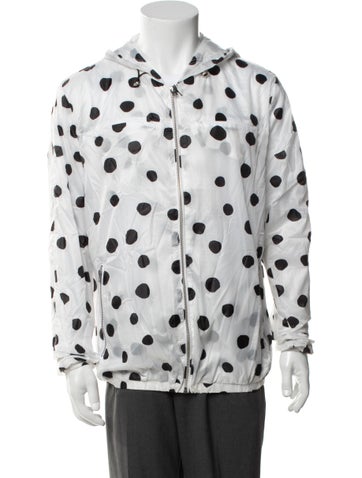 Pre-owned Stampd Polka Dot Print Windbreaker W/ Tags In White