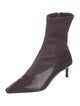 St. Agni Leather Printed Sock Boots
