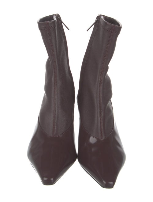 St. Agni Leather Printed Sock Boots