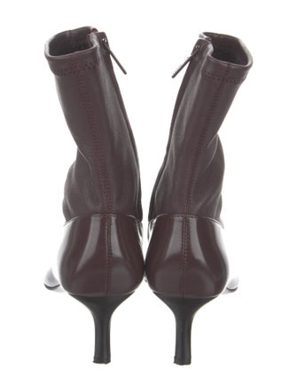 St. Agni Leather Printed Sock Boots