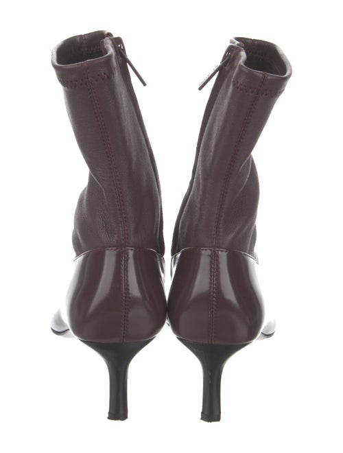 St. Agni Leather Printed Sock Boots