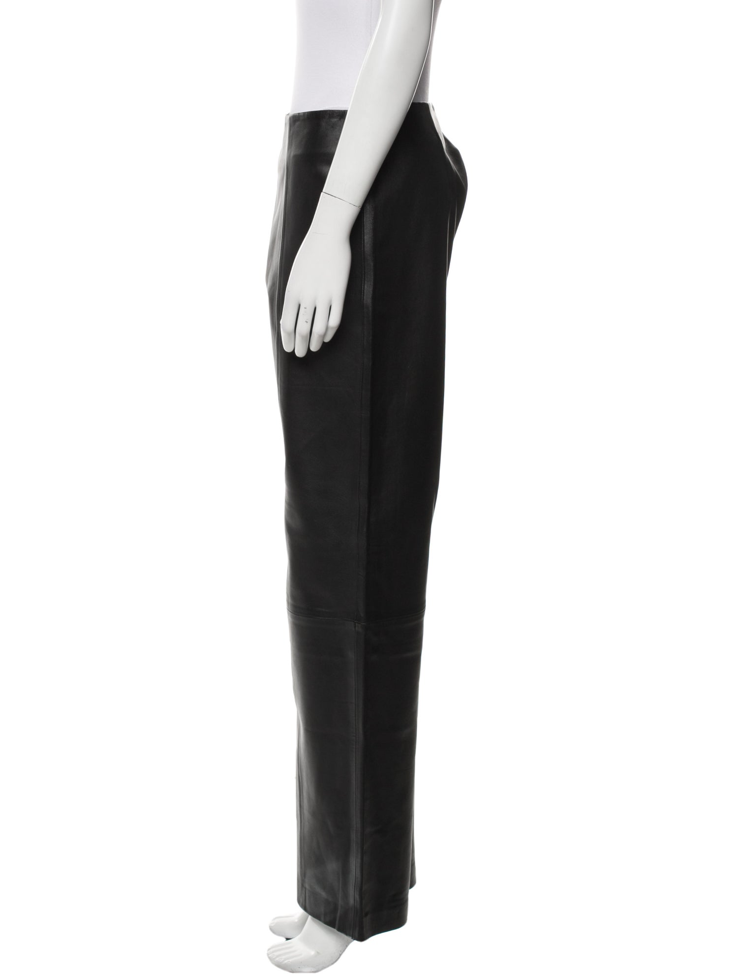St. Agni Leather Wide Leg Pants