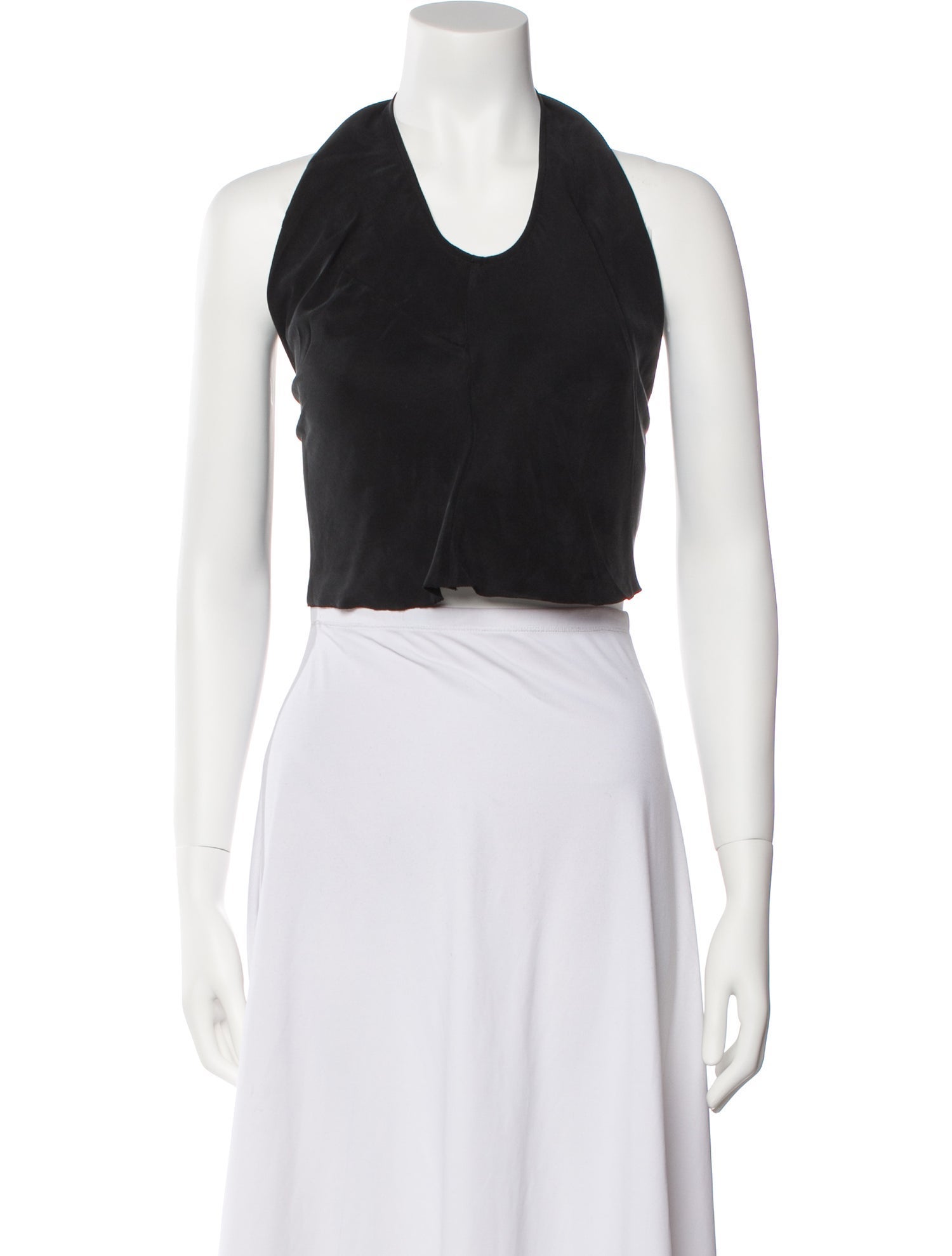 St. Agni Scoop Neck Sleeveless Crop Top