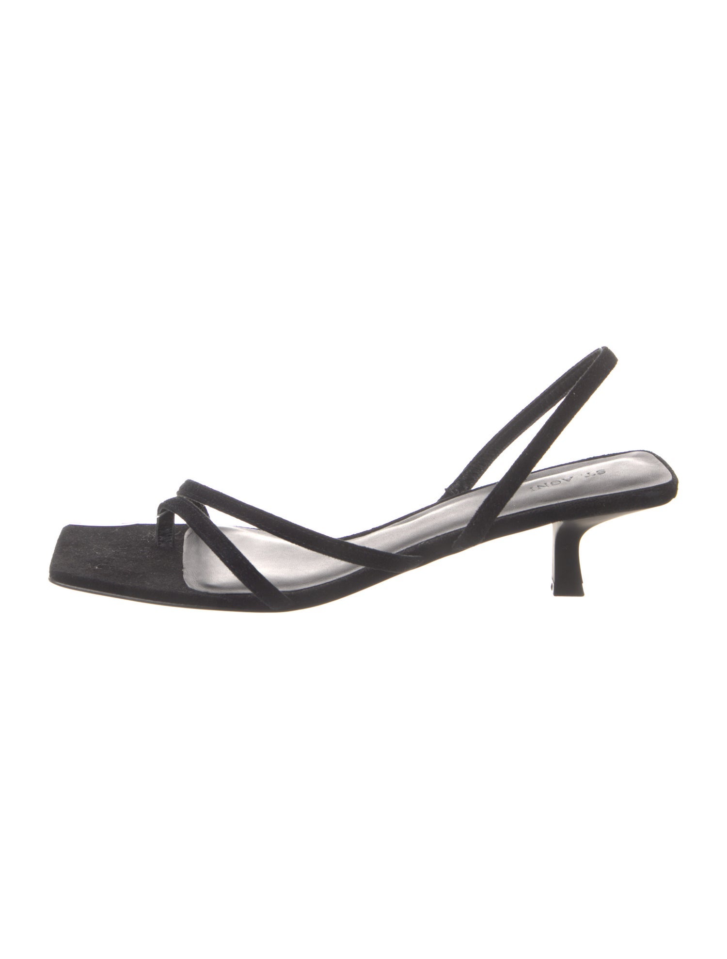 St. Agni Suede Slingback Sandals