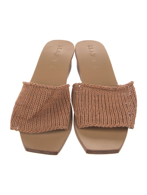 St. Agni Leather Slides