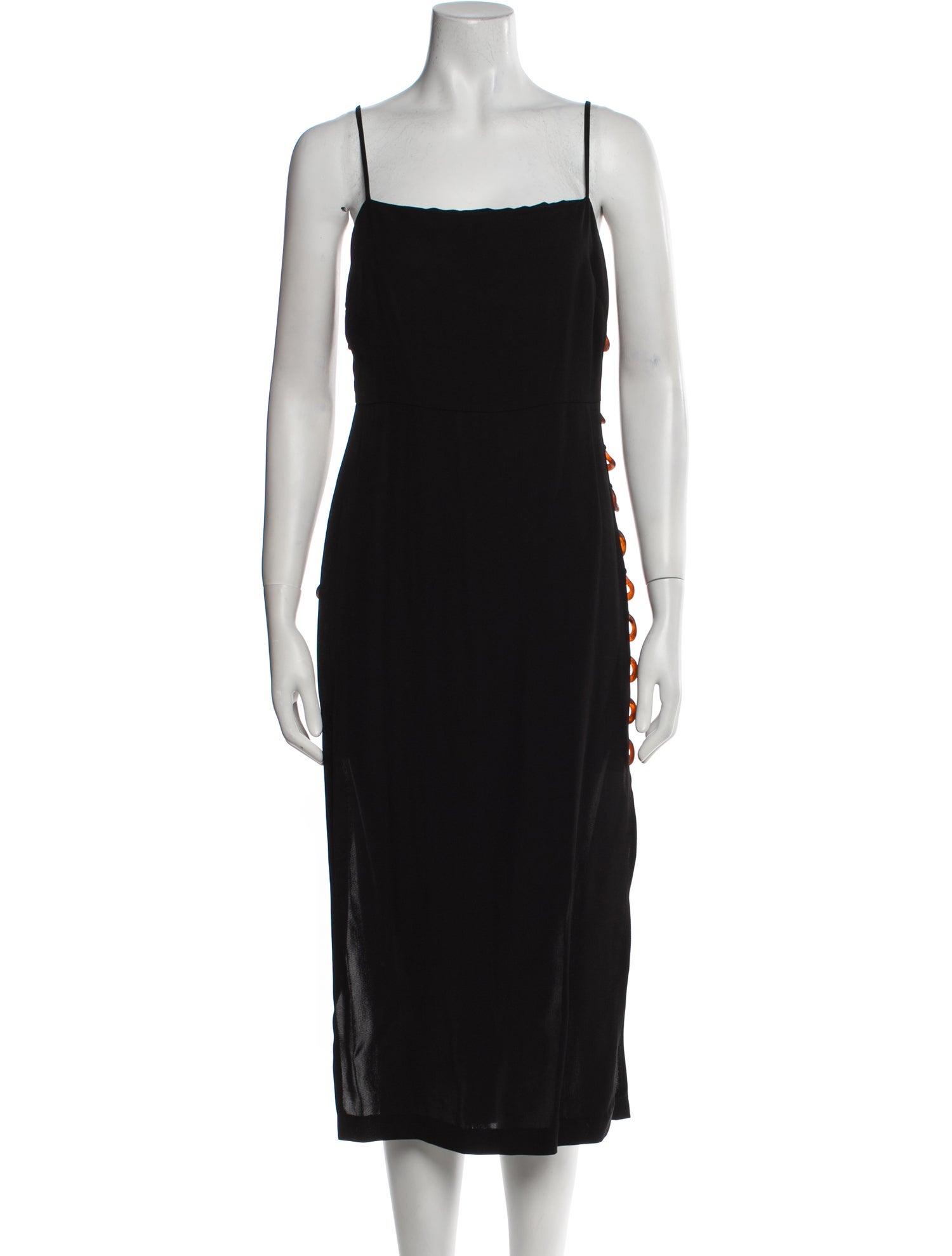 St. Agni Square Neckline Midi Length Dress