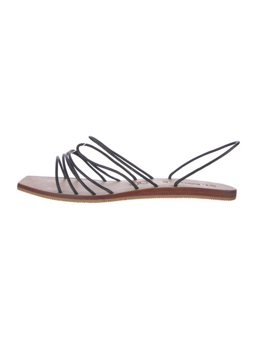 St. Agni Leather Slingback Sandals