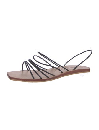 St. Agni Leather Slingback Sandals