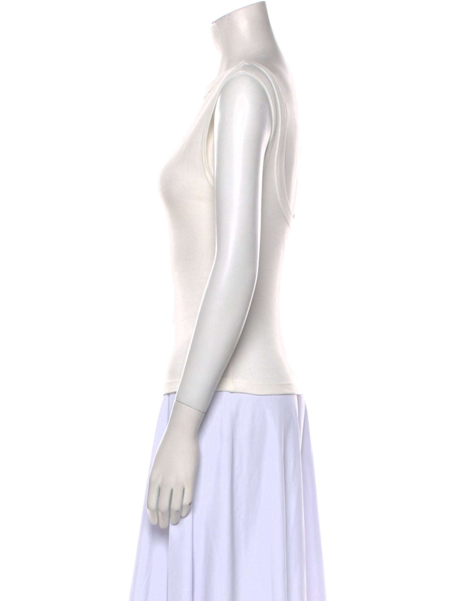 St. Agni Bateau Neckline Sleeveless Top
