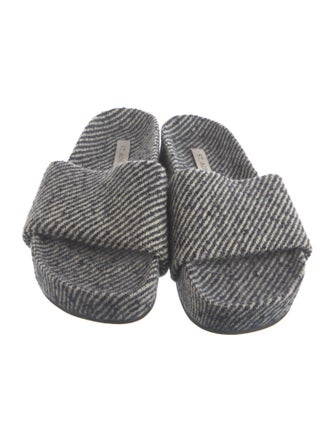 St. Agni Wool Striped Slides
