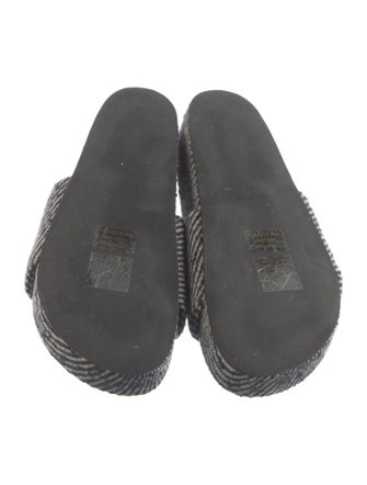 St. Agni Wool Striped Slides