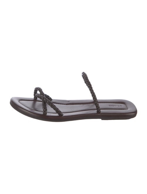 St. Agni Leather Slingback Sandals