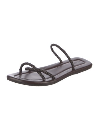 St. Agni Leather Slingback Sandals