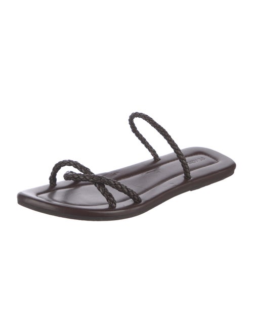 St. Agni Leather Slingback Sandals