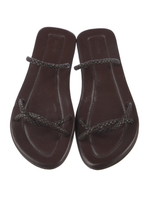 St. Agni Leather Slingback Sandals