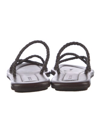 St. Agni Leather Slingback Sandals