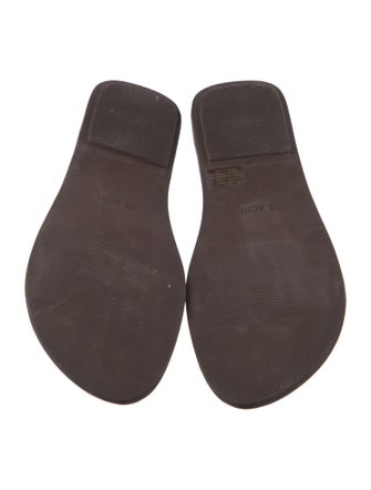 St. Agni Leather Slingback Sandals