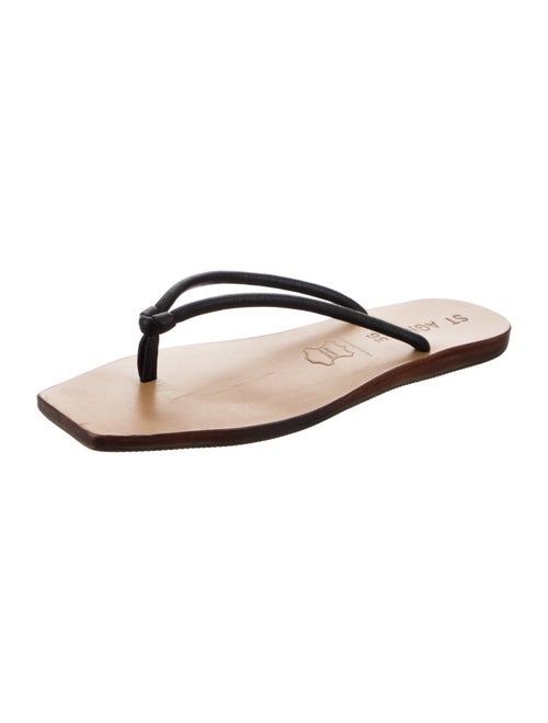 St. Agni Leather Flip Flops