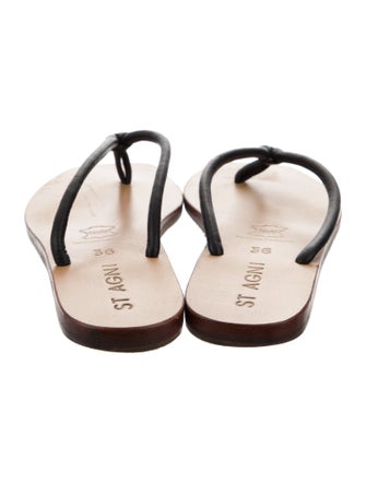 St. Agni Leather Flip Flops