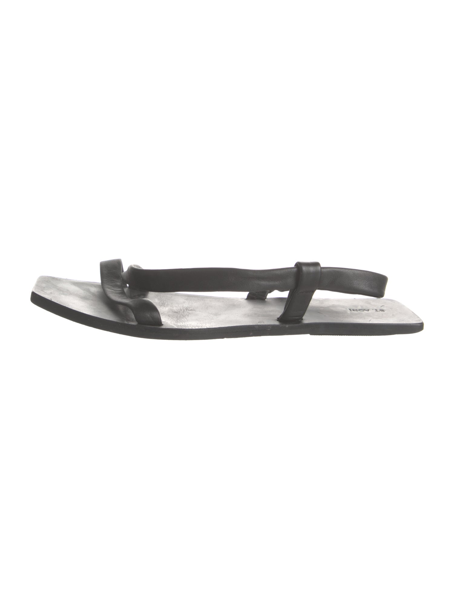 St. Agni Leather Slingback Sandals