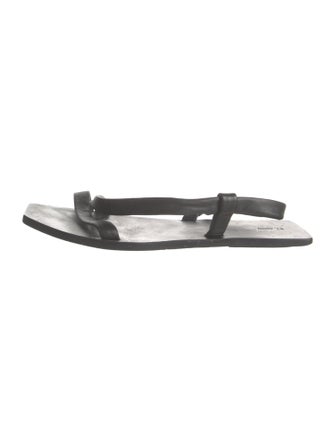 St. Agni Leather Slingback Sandals