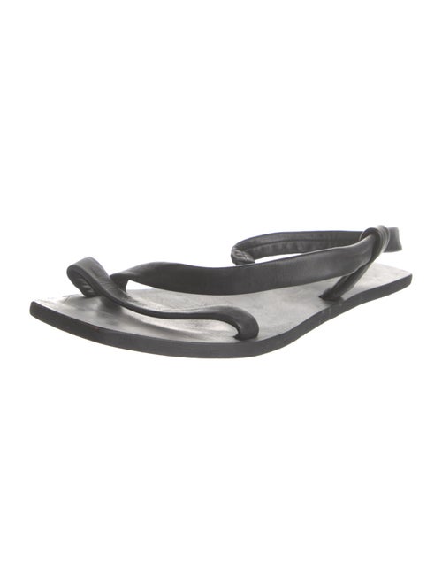 St. Agni Leather Slingback Sandals