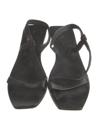 St. Agni Leather Slingback Sandals