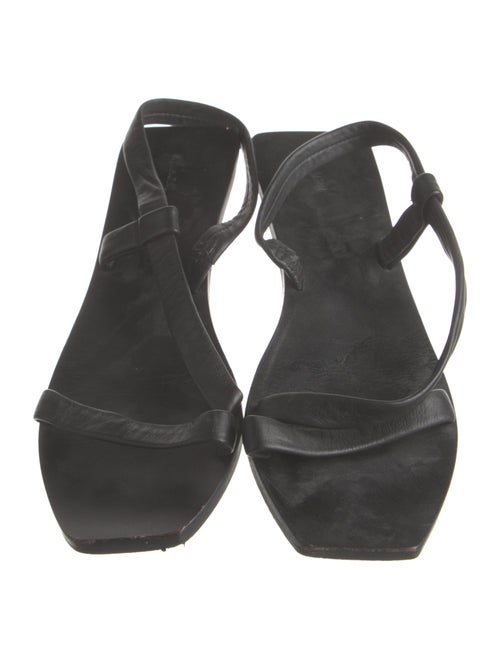 St. Agni Leather Slingback Sandals