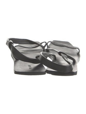 St. Agni Leather Slingback Sandals
