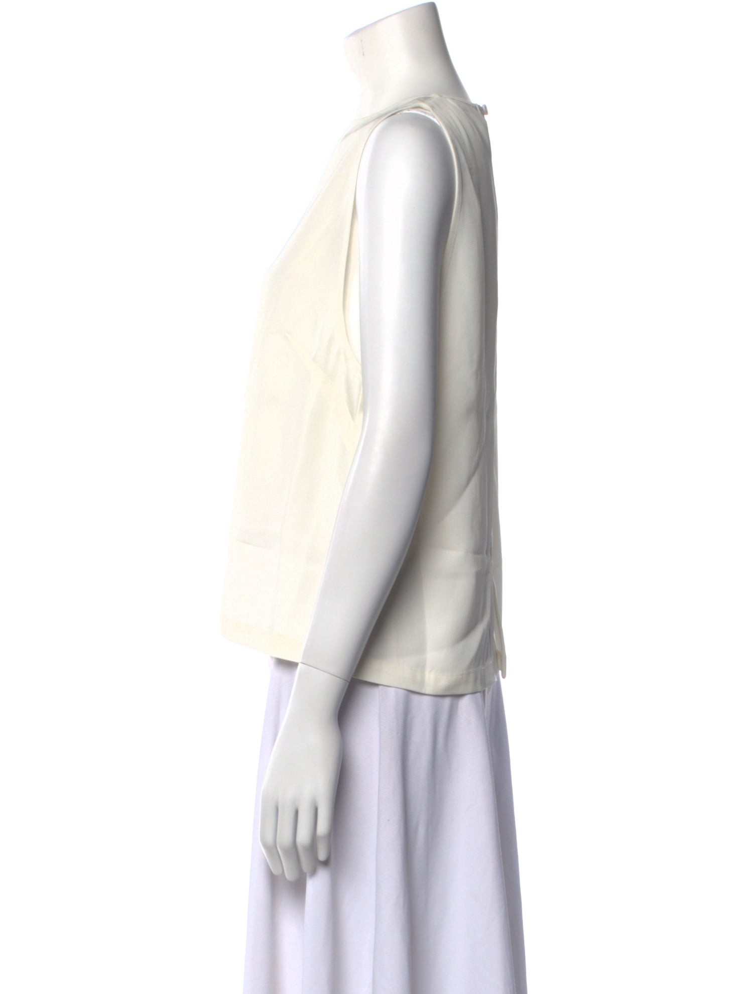 St. Agni Bateau Neckline Sleeveless Blouse w/ Tags