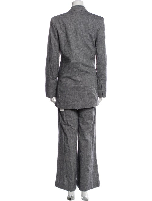 St. Agni Linen Ruffle Embellishment Pant Set